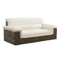 thumbnail image 1 of WUTUTUEE 80" Brown Chenille Loveseat, Boneless Memory Foam Deep Seat 2-Seater for Living Room, Oversized Cloud, No Assembly, 1 of 8