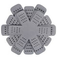 thumbnail image 1 of WUTYU ‌12-Pack Silicone Pan Protector Set‌ - Heat-Resistant Non-Slip Cookware Dividers (4 Sizes), Stackable Gray Pads Prevent Scratches on Pots/Pans, Space Saving Cabinet Organizer, 1 of 4