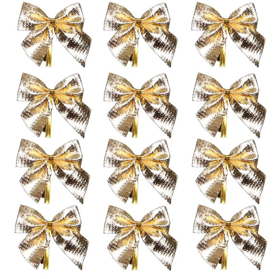 WUTYU Christmas Ribbon Bows Mini Bows for Crafts Gingham Tiny Bows Ribbon Flowers for Christmas Tree Home Ornaments DIY Scrapbooking Sewing Wedding Gift(Multiple Colors)