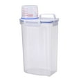 thumbnail image 1 of WUTYU Large Food Storage Containers with Lids Storage Shelves Shelves Rice Containers Airtight Large Capacity Plastic Clear Measuring Cup Rice Storage for Storage Containers, 1 of 6