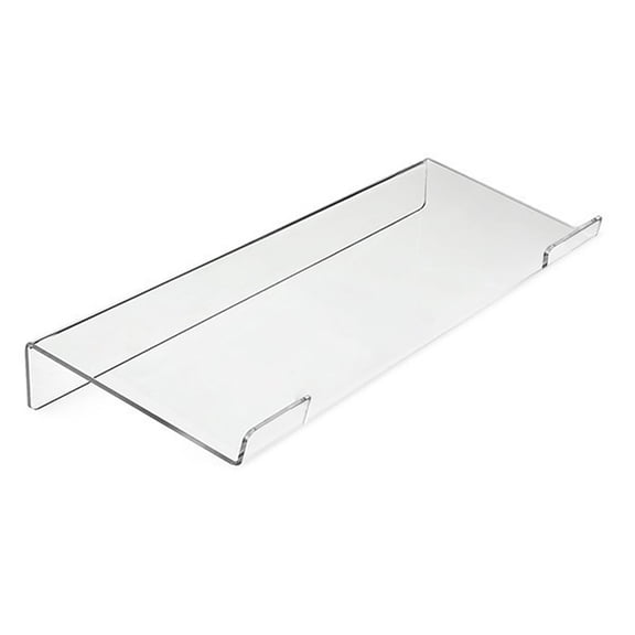WUTYU Office Acrylic Keyboard Bracket Advanced Tilt Computer Keyboard Bracket Acrylic Keyboard Tray Holder for Office Desk, Home, School, with Silicone Anti-Slip Case, Clear