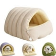 thumbnail image 1 of WUUJIPAI Cozy Cat Cave Bed for Indoor Cats & Small Dogs - Plush Foldable Calming Pet Nest House with Washable Cushion & Non-Slip Bottom, 1 of 7