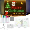 thumbnail image 1 of WUUJIPAI LED Drawing Board with Colors, Busy Board with Led Light with 12 Pens & Stand, DIY Erasable Neon Note Board for Office Home, 1 of 8