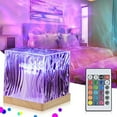 thumbnail image 1 of WUUJIPAI Aurora Light Projector, 16-Color LED Ocean Wave Projector Light, Rechargeable Dimmable Cube Night Light for Bedroom, Living Room, 1 of 8