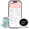 thumbnail image 1 of WUUK BABY Sock Monitor | Tracks Sleep & Movement | Base Station & App Monitoring/Notification, No Subscription, 3 Included Sock Sizes, 0–18 Months, 2.4/5 GHz Wi-Fi, 1 of 7