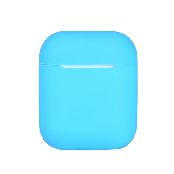WUWOCJ Case Compatible with Airpods 1&2,Soft Silicone Skin Case Cover Shock-Absorbing Protective Case (Blue)
