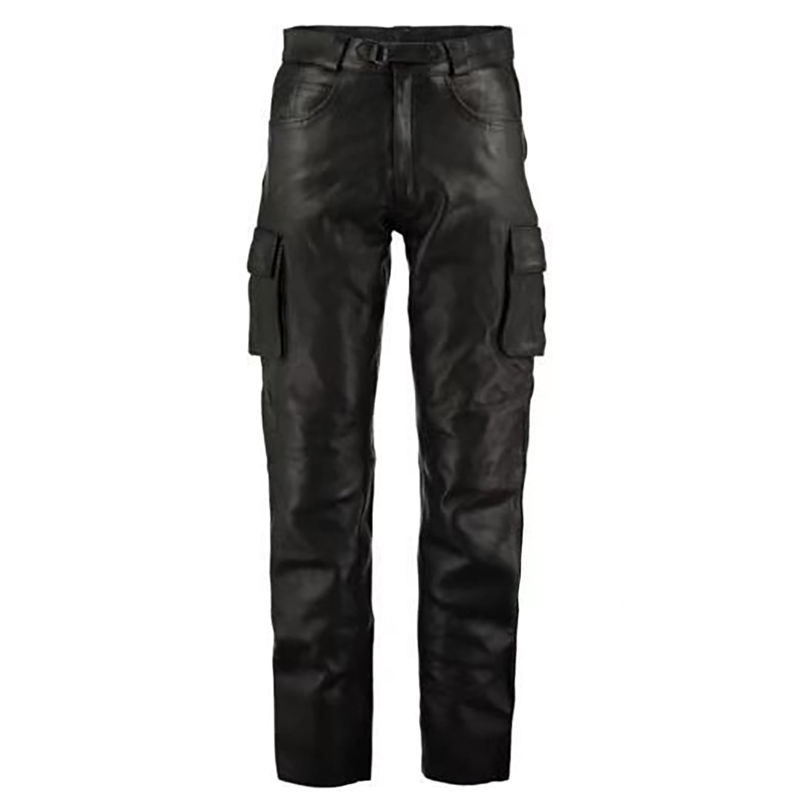 WUWUQF Leather Pants Men's Fashion Leisure Comfortable and Versatile ...