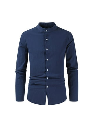 Big and tall collarless dress shirts hotsell