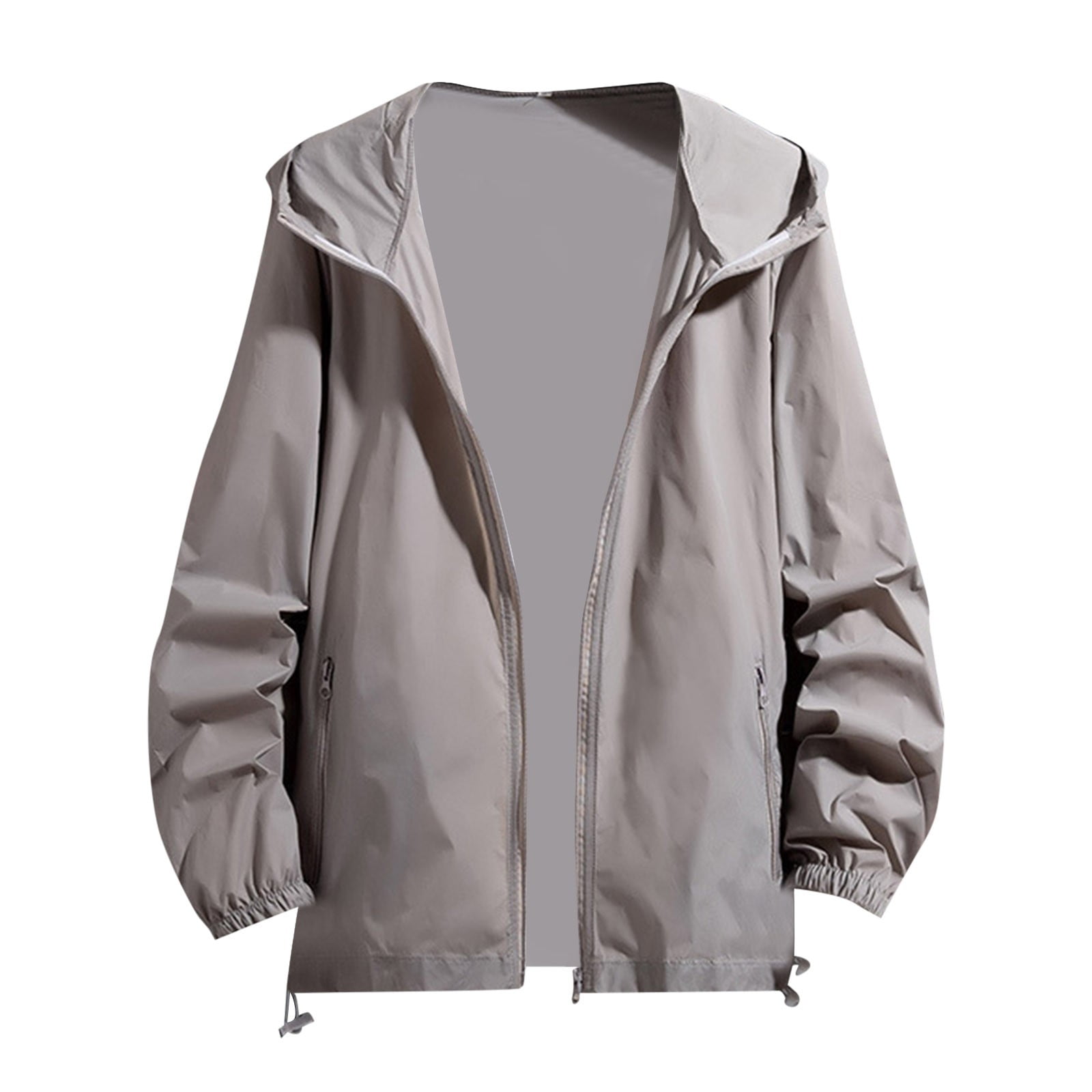 初売り 福袋 YUBIKWETE Polyester Men's Windbreaker with Lining Long Clothing