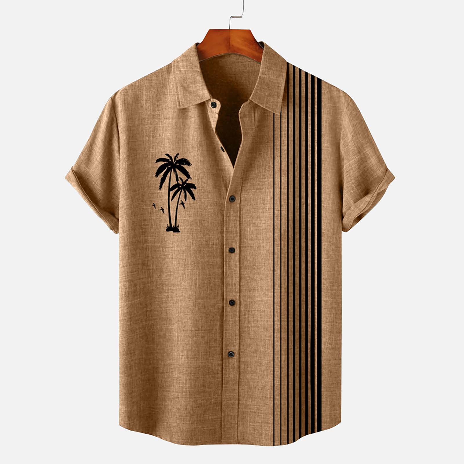 WUWUQF Short Sleeve Shirts for Men Men's Floral Button down Tropical ...