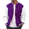 thumbnail image 1 of WUWUQF Varsity Jacket Men, Men's Varsity Baseball Jacket Casual Boys College Lightweight Jacket Coat, 1 of 9