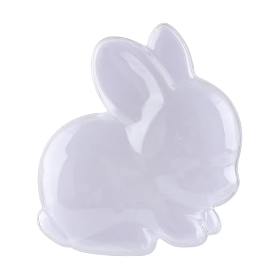 WUXIAB 10Pc Rabbit Shaped Clear Candy Boxes,3" White Multi-Purpose Storage Box For Snacks,Toys Craft Supplies,Easter Bunny Treat Box,Cute Rabbit Candy Container,Birthday Transparent Snack Storage Jar