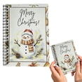 thumbnail image 1 of WUXIAB 1Pc Christmas Themed Notebook,Snowman Gifts Journal for Women,Christmas Illustration Card Book,Holiday Journal and Message Book,7"x5", 1 of 5