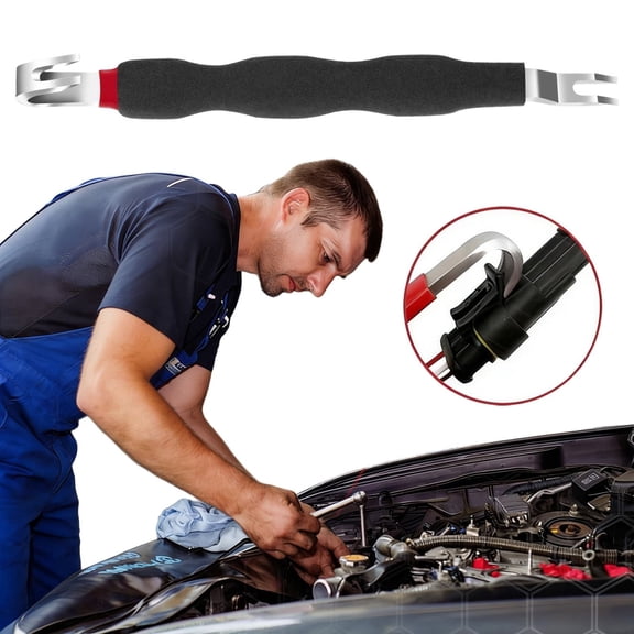 WUXIAB 2-In-1 Electrical Terminal Tool,Wire Removal Pliers,Harness,Electrical Connector Removal Tool 7.5in,2-in-1 Terminal Disconnect Pliers,Wire Harness Separator for Automotive,Straight & Bent Head