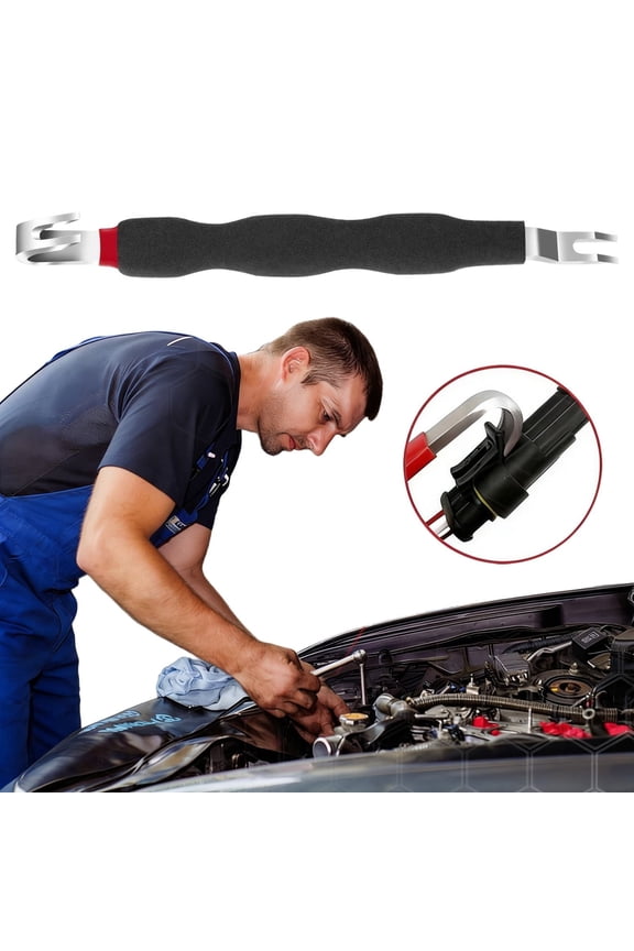 2-In-1 Electrical Terminal Tool,Wire Removal Pliers,Harness,Electrical Connector Removal Tool 7.5in,2-in-1 Terminal Disconnect Pliers,Wire Harness Separator for Automotive,Straight & Bent Head