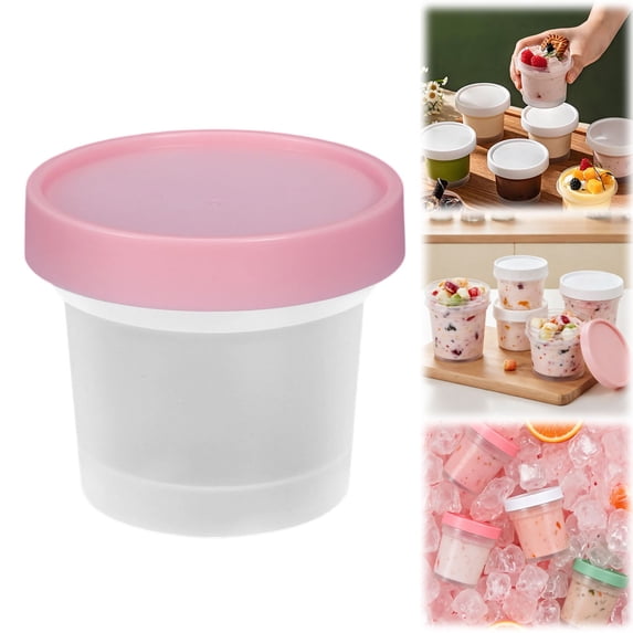 WUXIAB 3 Pack Plastic Containers,3.4Oz Small Plastic Containers With Twist On Lids,Salad Dressing Condiment Sauce Containers,To Go Travel Containers,Dipping Cups Jar Airtight,Sauce Containers For