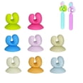 thumbnail image 1 of WUXIAB 4Pc Wall-Mounted Self-Adhesive Holder,Silicone Utility Hook,Shower Razor Organizer,Kitchen Towel Hanger,Home Key Clip,Office Cable Storage,No-Drill Bathroom Hook,Versatile Daily Organizer, 1 of 7