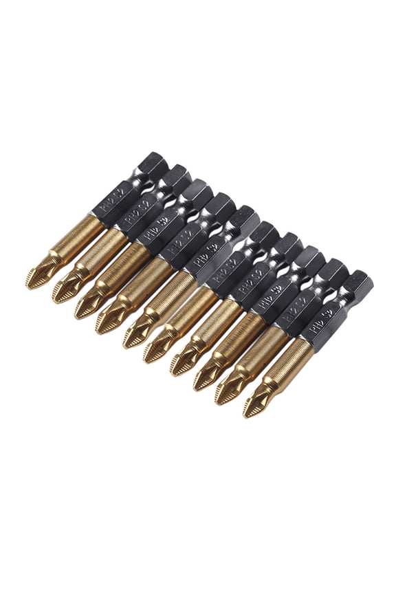 5Pc Professional-Grade Ph2 Bits,Electrician Mechanic Tool,Precision Performance,Versatile Application,Long-Lasting Sharpness,Essential Toolbox Accessory,10-Pack Bit Set,Durable S2 Steel