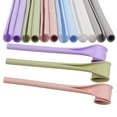 thumbnail image 1 of WUXIAB 6Pc Reusable Silicone Straws With Openable Design For Easy Cleaning,Long Flexible Straws,Tumbler Straws,Hot/Cold Drinks,Food-Grade,Openable Design,Easy To Clean,Eco-Friendly,Durable Bpa-Free, 1 of 9