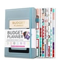 thumbnail image 1 of WUXIAB A5 Budget Planner Notebook,Undated Expense Tracker With Envelopes,Tear-Out Savings Dot-Grid Planner,Color-Coded Financial Budget Notebook,Rfid-Blocking Pu Leather Budget Planner,Blue, 1 of 9