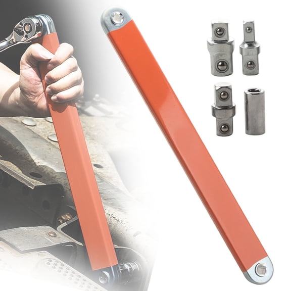 WUXIAB Chain Repair Mechanical Maintenance Wrench,Long Service Life Tool,Mechanical Maintenance Wrench,15 Inch Offset Extension Wrench Set with Multiple Adapters,Multi-Functional Chain Repair Tool