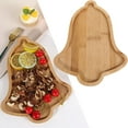 thumbnail image 1 of WUXIAB Christmas Wood Serving Tray,Wooden Platter Rustic,Decor Christmas Charcuterie Board,Food Dish Plate Table Serving Platter,Christmas Tableware,Dinner Plate For Kitchen/Restaurant Bell Shaped, 1 of 9