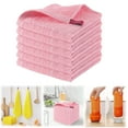 thumbnail image 1 of WUXIAB Clean Kitchen Fast Absorbent Microfiber Thick Towel Rags,Dish Cloths Towel,Thick Dry Super Cotton Dishwashing Rags,Soft Kitchen Dishcloth Towel,Cotton Dish Rags & Kitchen Washcloths Pink 6Pc, 1 of 4