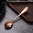 thumbnail image 1 of WUXIAB Coffee Beverage Stir Spoon,Bar Coffee Utensil Spoon,Elegant Shell Spoon,Shell Shaped Stainless Steel Sugar Spoon,Creative Rose Gold Small Dessert Spoon for Jam,Tea Stirring,Spices,Rose Gold, 1 of 9
