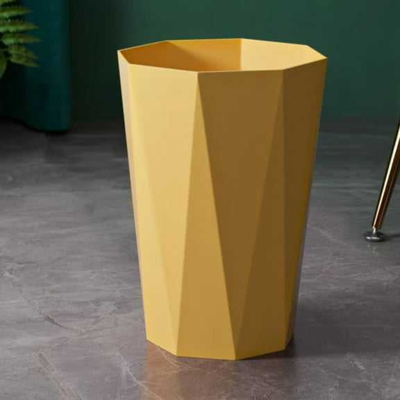 WUXIAB Creative Trash Can Plastic Diamond Shaped Garbage Can,Wastebasket,Garbage Container Basket,Circular Trash Can,Plastic,Sturdy,Easy To Clean,For Bathroom,Kitchen,Living Room
