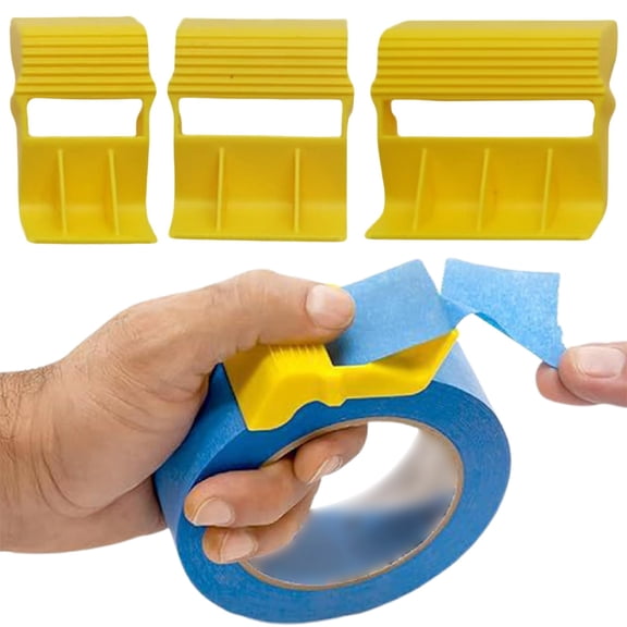 WUXIAB Desktop Tape Dispenser Set, Portable Cutter For Craft Projects Office,Compact Tape Dispenser Set of 3,Desktop Adhesive Dispenser for Masking Tape and Painter's Tape,Ergonomic for DIY and Art