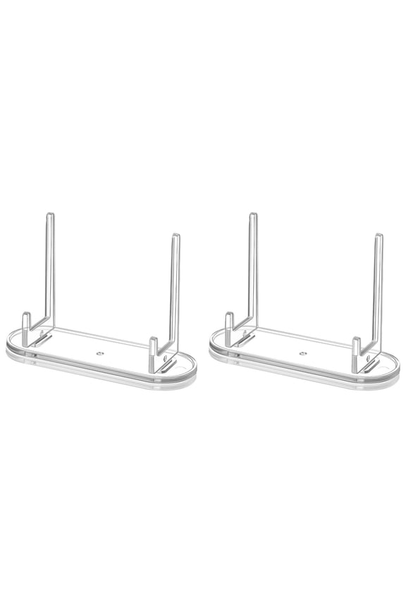 Display Easel Stand,Tabletop Display Stand,Picture Display Easel,Table Display Rack,2 Pack Acrylic Plate Stands 3",Clear Display Easels for Photos & Cards,Mini Holder for Jewelry & Cosmetics