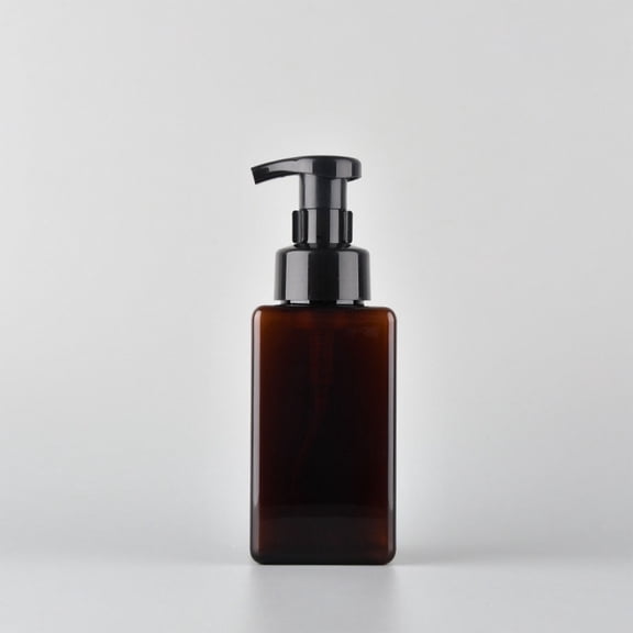 WUXIAB Foaming Soap Dispenser,Plastic Lotion Dispenser,Foam Soap Container,Hand Soap Dispenser,15 Oz Refillable Foaming Soap Dispenser,Clear Plastic Pump Bottle for HSoap,Dish Soap,or Lotion,Black