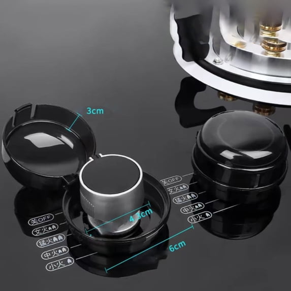 WUXIAB Stove Knob Safety Cover,Dual-Key Press Knob Lock,Two-Finger Unlock Stove Cover,Gas Oven Knob Guard,Upgraded Stove Safety Cover,Adhesive Knob Protector,Universal Oven Guard Cover 1Pc