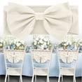 thumbnail image 1 of WUXIAB Stretch Spandex Chair Sashes With Buckle – Elastic Chair Bands,Wedding Chair Decor,Banquet Chair Sashes,Event Decoration Ties,Decorative Bows Ties For Wedding/Banquet/Party Event Decor A Beige, 1 of 9