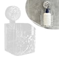 thumbnail image 1 of WUXIAB Suction Cup Shower Caddy,No-Drilling Bathroom Kitchen Wall Rack,Glacier Pattern Transparent Storage Organizer,Easy-Install No-Residue Smooth Surface Wall Shelf,Toiletries Kitchenware Storage, 1 of 9