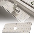 thumbnail image 1 of WUXIAB Versatile Absorbent Faucet Drain Mat,Fast-Drying Countertop Mat,Non-Slip Kitchen Bathroom Water Protection Mat,Stylish Pattern Sink Splash Mat,Low-Maintenance Home Drip Catcher Mat White, 1 of 9