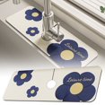 thumbnail image 1 of WUXIAB Versatile Absorbent Faucet Drain Mat,Fast-Drying Countertop Mat,Non-Slip Kitchen Bathroom Water Protection Mat,Stylish Pattern Sink Splash Mat,Low-Maintenance Home Drip Catcher Mat Blue, 1 of 9