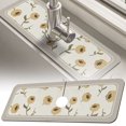thumbnail image 1 of WUXIAB Versatile Absorbent Faucet Drain Mat,Fast-Drying Countertop Mat,Non-Slip Kitchen Bathroom Water Protection Mat,Stylish Pattern Sink Splash Mat,Low-Maintenance Home Drip Catcher Mat Yellow, 1 of 9