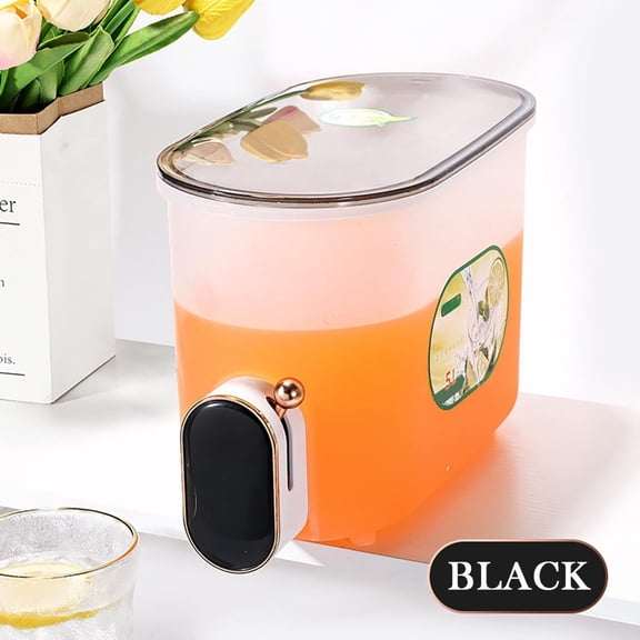 WUXIAB Water Pitcher,Drink Dispenser,Fridge Beverage Liquid Drink Container,Fridge Beverage Drink Dispenser,Plastic Tea Pot Cooler,Pitcher With Lid,Kettle For Party Daily Use B 6.3X7.6X11.81In