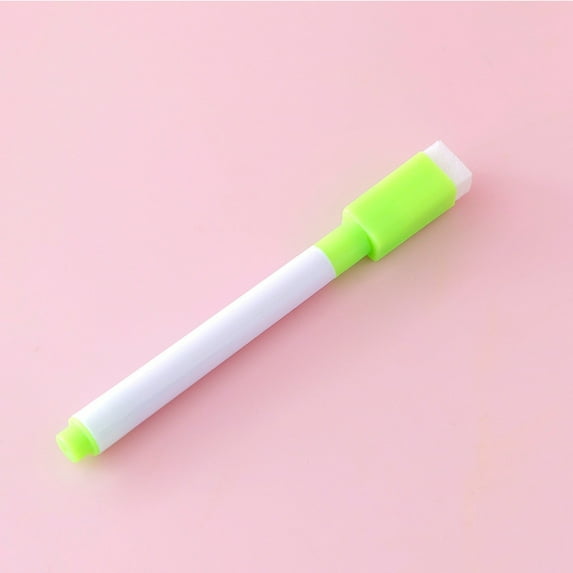 WUXIAB Whiteboard Markers - Colorful Fine Tip Dry Erase Markers With Eraser,Dry Erase Markers,Erasable Markers For Calendar Boards,Colored Ink Whiteboard Pen Colored Ink Green