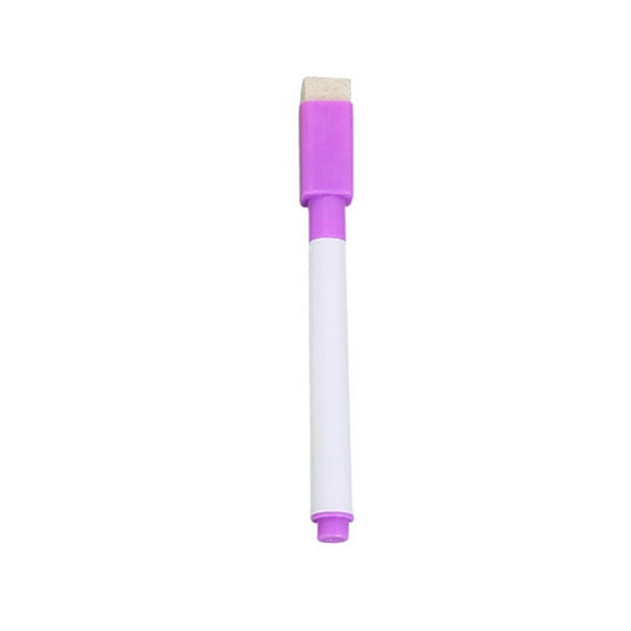 WUXIAB Whiteboard markers Pen with eraser Colored Ink Erasable Marker Stationery 2Ml 1Pcs Fine Felt Tip Magnet Dry Erase Markers Whiteboard Markers with Eraser Mini White Erasable Markers for Office