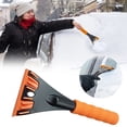 thumbnail image 1 of WUXIAB Wide Blade Ice Scraper,Ergonomic Grip Ice Ripper,Vehicles Windshield Frost Removal Tool,Durable Ice Crusher,Antislip Handle Snow Tool,Car Truck Ice Scraper,Portable Frost Crusher 4X10In Orange, 1 of 9