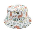 thumbnail image 1 of WUXIAN Baby Girls Sun Hats Cartoon Print Sun Hat Adjustable With Wide Brim Bucket Hats For Kids Toddler Beach Sun Caps,H,09, 1 of 1