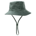 thumbnail image 1 of WUXIAN Baby Girls Sun Hats Summer Upf 50+ Baby Girl Bucket Hat Wide Brim Beach Hats For Baby Outdoor Play Cap,Army Green,6-12 Months, 1 of 3