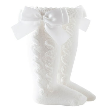 WUXIAN Baby Socks Toddler Kids Solid Knee-High Elegant Stockings Mid-Calf Length Princess Sock For Boys Girls