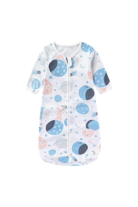 Baby Swaddle Bag Unisex Solid Color Wrap Sleeping Sack Baby Swaddle Bag Hat Baby Care,Blue,0-6M