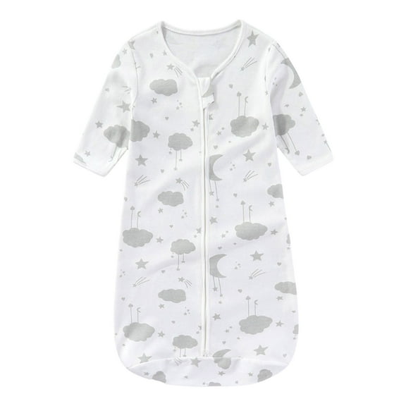 WUXIAN Baby Swaddle Bag Unisex Solid Color Wrap Sleeping Sack Baby Swaddle Bag Hat Baby Care,Grey,0-6M