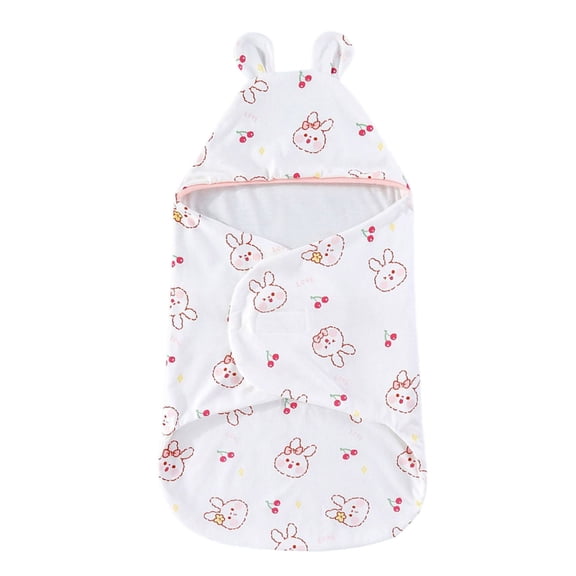 WUXIAN Baby Swaddle Bag Unisex Solid Color Wrap Sleeping Sack Baby Swaddle Bag Hat Baby Care,Red,3-6M