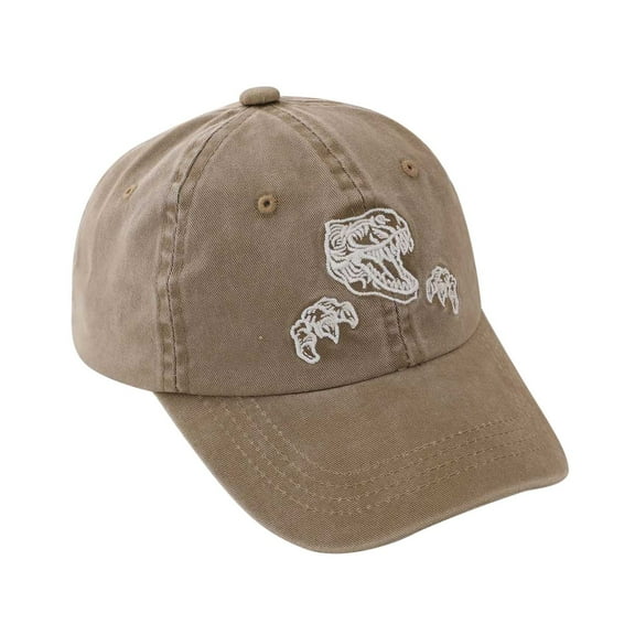 WUXIAN Boys Kids Sun Hats Dinosaur Cartoon Print Baseball Hat Caps Toddler Sun Hat Waterproof Quick-Dry Boys Girls Safari Hat,Khaki,One Size