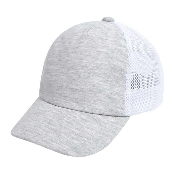 WUXIAN Boys Kids Sun Hats Mesh Baseball Cap Baby Cap Sun Hat Print Dinosaur Pattern And Solid Color Hat Kids Boy Girl Fishing Hat,Light Gray,0-1 Year